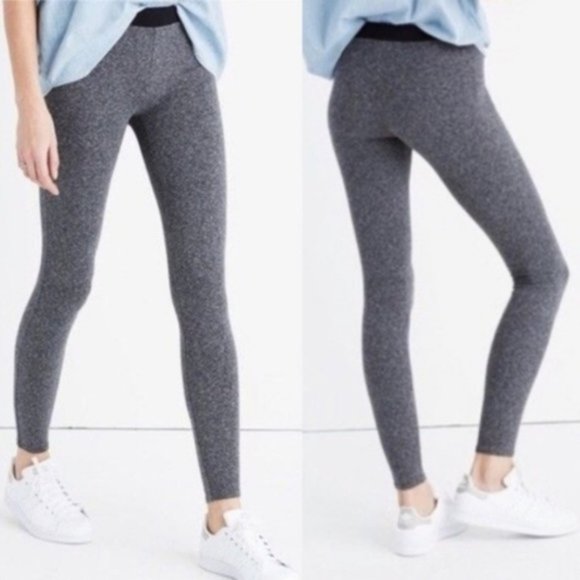 Madewell Pants - Madewell Gray Black Color Block Leggings XL